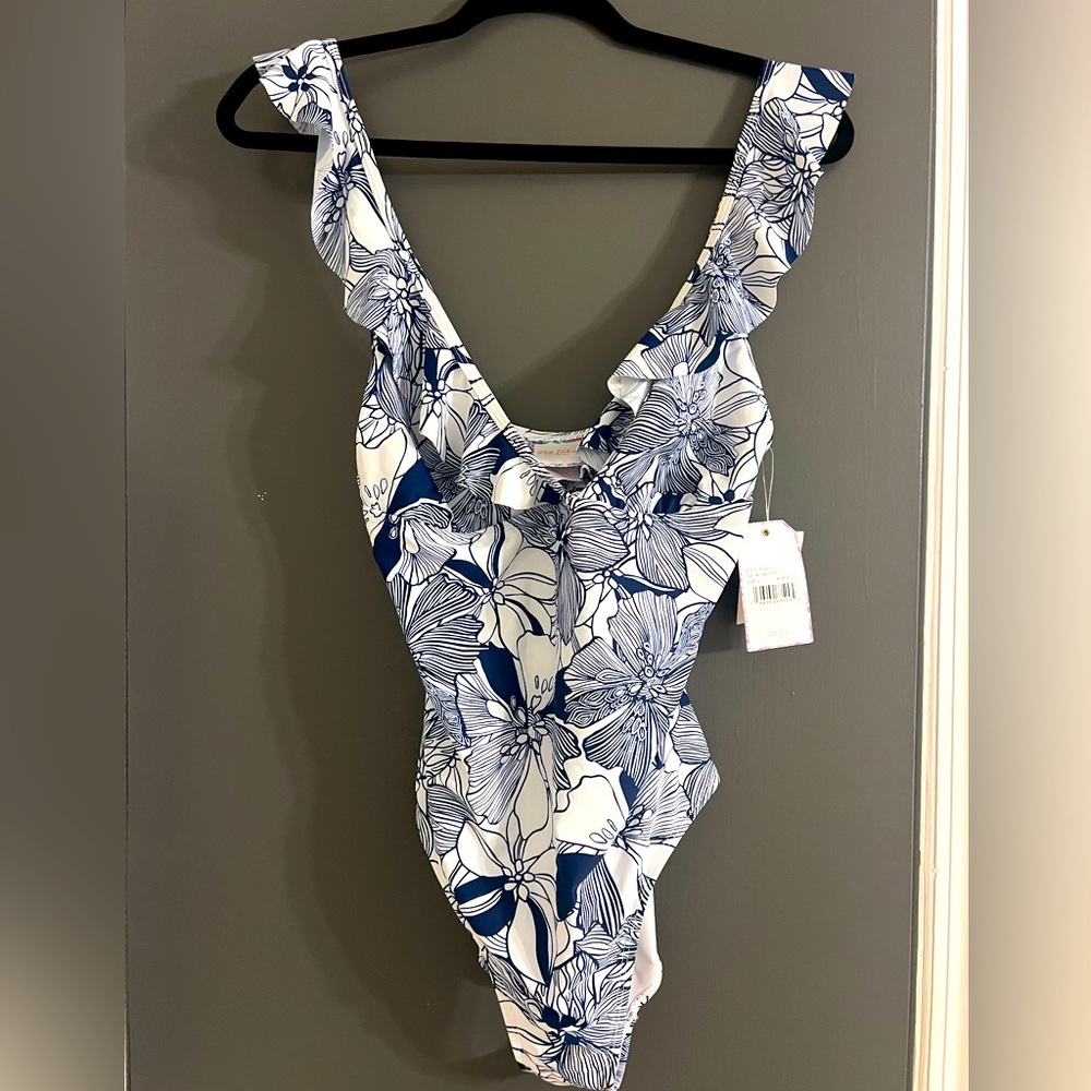 Floral Ruffle One-Piece Swimsuit